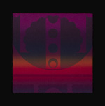 NNCMXT-2, 6 x 6, 2015, ink on japanese fiber - lithograph